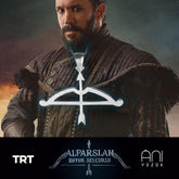 Tozkoparan The Archer Bow and Arrow Model Horizontal Cut Silver Necklace